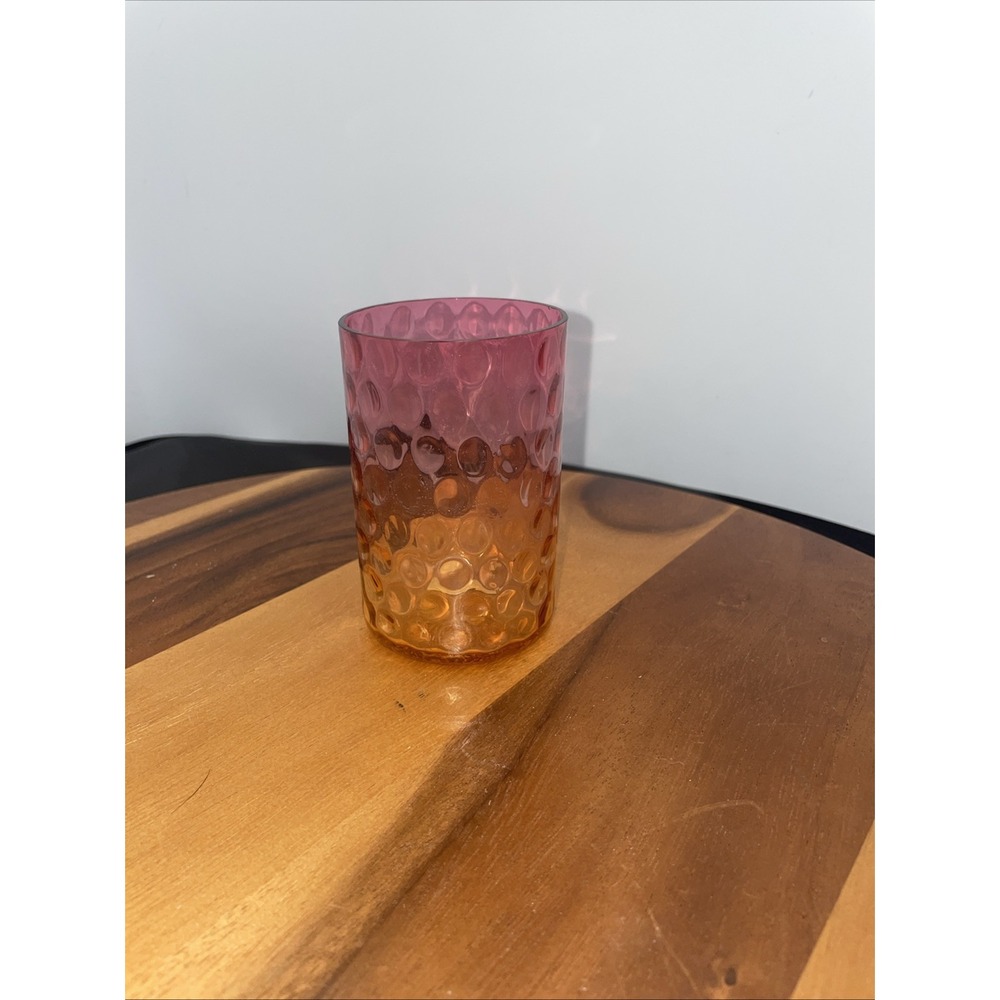 Vintage Baby‎ Thumbprint Tumbler Orange To Red MCM